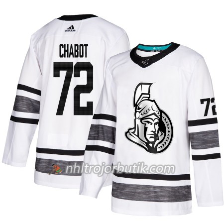 Män Ishockey Ottawa Senators tröja Thomas Chabot 72 Vit 2019 All-Star Adidas Authentic